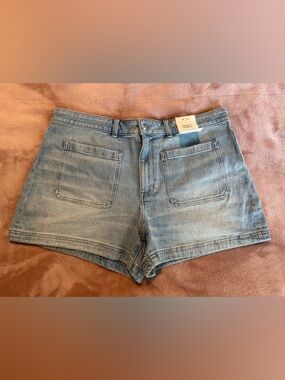 NWT Madewell Emmett High Rise Denim Jean Shorts, Light Wash, Size 33